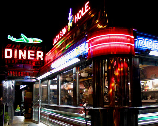 Airline Diner Vintage Neon Sign, Queens, NY