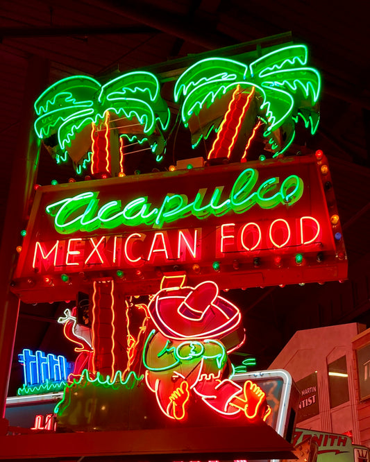 Acapulco Mexico, Vintage Neon Sign, Cleveland, USA