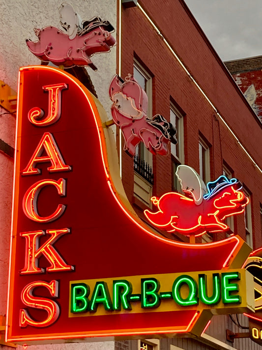 Jack’s Bar-B-Que Vintage Neon Sign , Nashville, USA