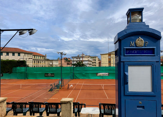 Centre Court at the Hanbury Tennis Club in Alassio, Italy