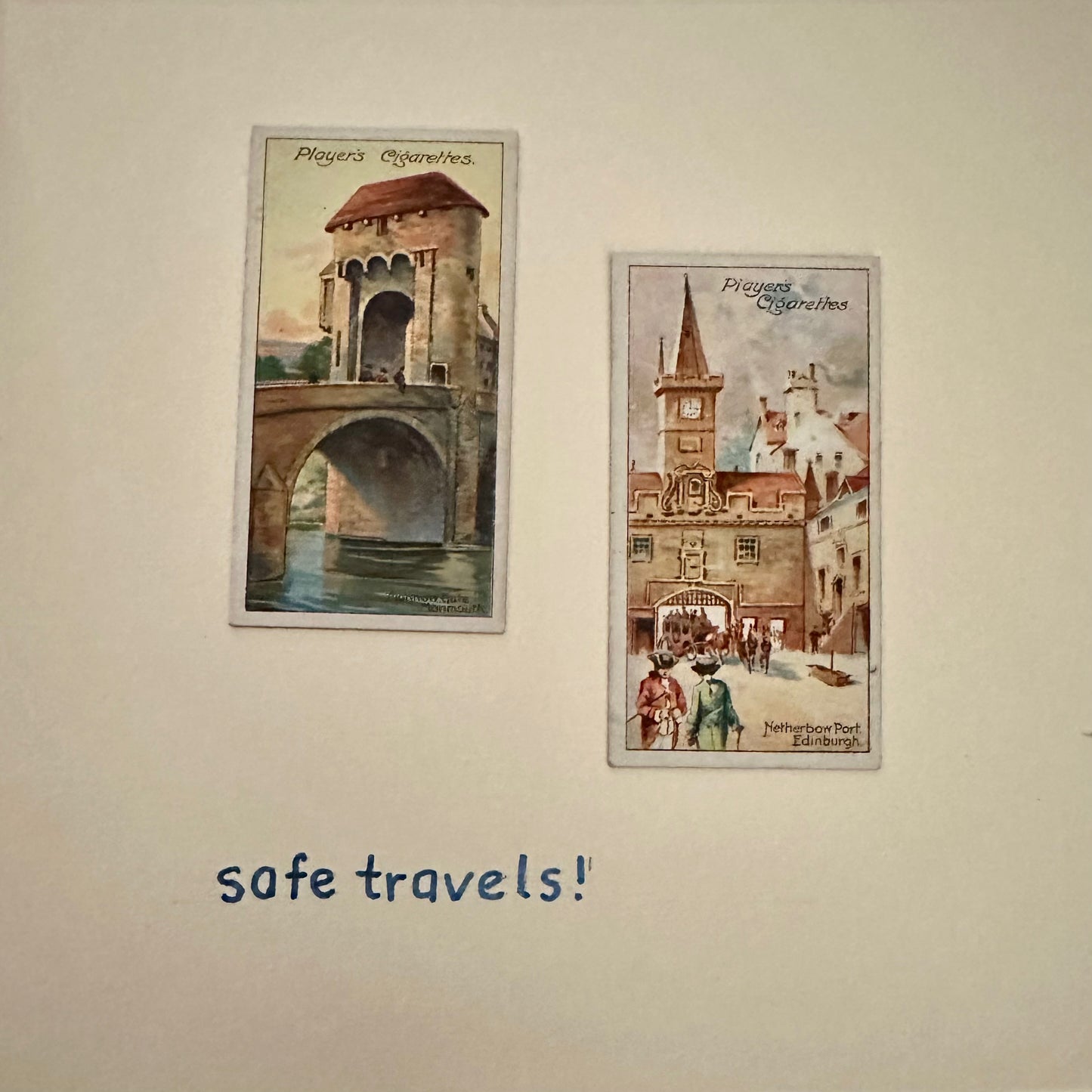 Handmade "Vintage Cigarette Card" Greeting Cards (English Locales)